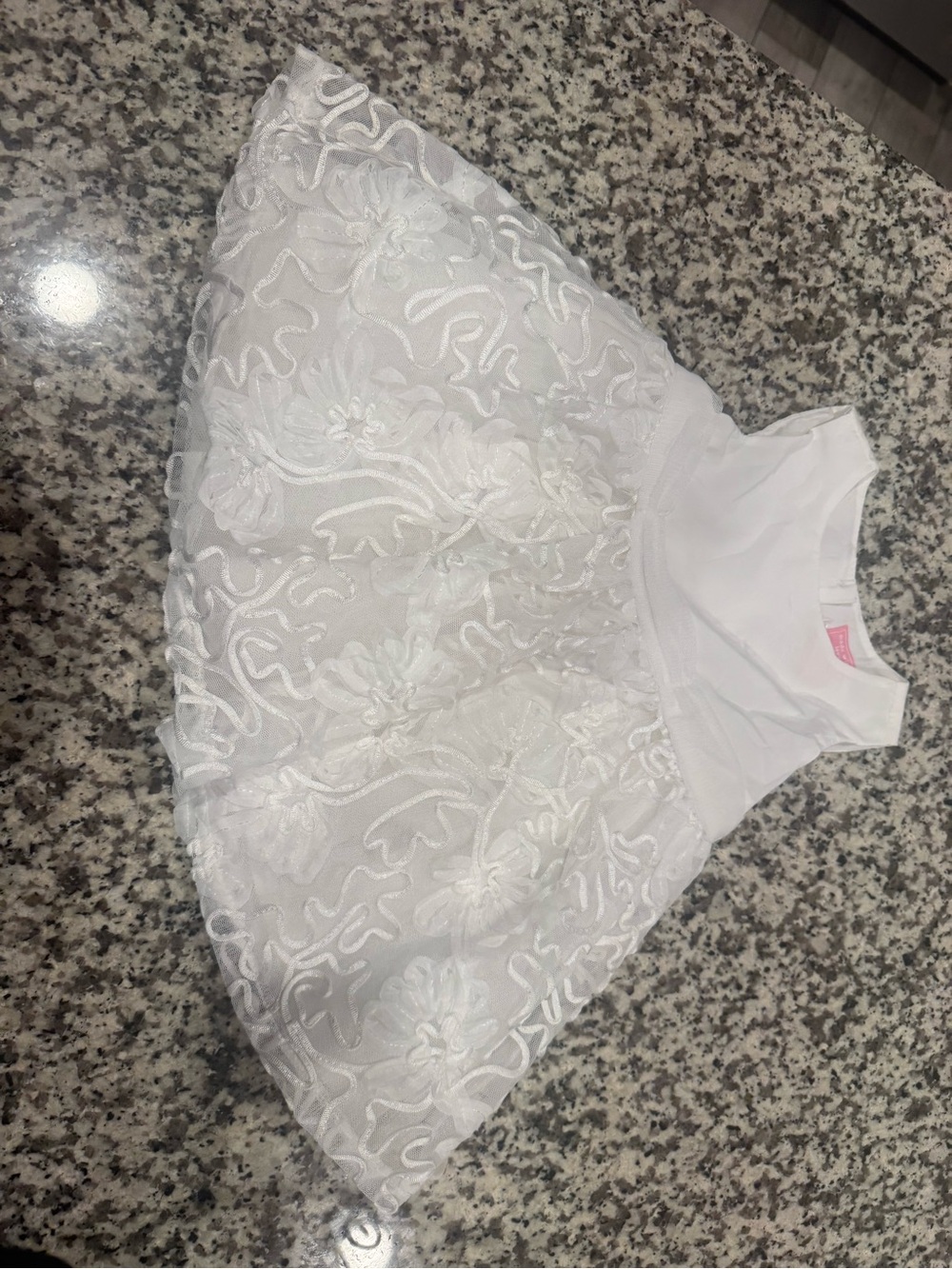 The Children's Place White Embroidered Lace Dress